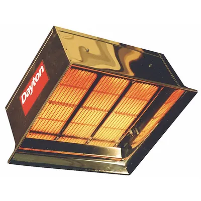 Dayton Gas Infrared Flat Panel Heater: Natural Gas - Suspended Infrared Flat Panel Gas Ceiling Heaters