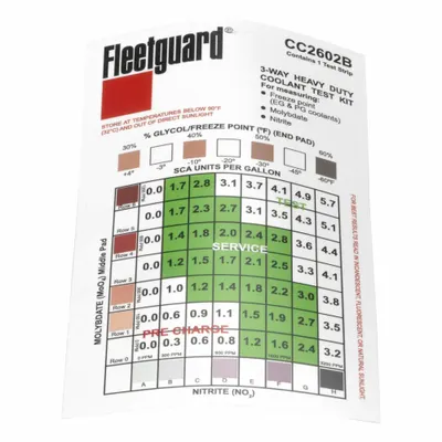 FLEETGUARD Coolant Test Strip CC2602B - Antifreeze Testers