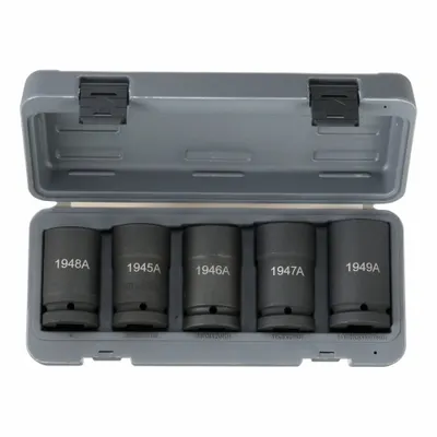 OTC Budd Wheel Socket Set: 1 in Drive Size, 5 Pieces, (5) 6-Point, (5) 6-Point - Metric Budd Wheel Socket Sets