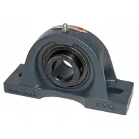SEALMASTER Pillow Block Bearing: 1 7/16 in Bore, Cast Iron, Set Screws, 2 1/8 in Shaft Ht (MPN MP-23)