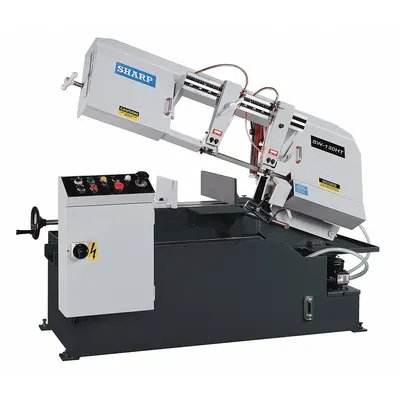 SHARP Band Saw: 15 in x 25 9/16 in, 66 to 330 SFPM, 30°, 45°, 90°, 17.0 A, 3 Phase - Mitering Manual Horizontal Band Saws