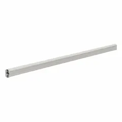 Aluminum support arm tubing for constructing flexible support arm systems. Used to position control panels, monitors, and operator interfaces in industrial environments. Overall height 3.35 inches, overall width 2.32 inches.