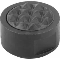 KIPP Rear-Mount Gripper w/Serrated Face: 25 mm Dia, M6, 10 mm Ht, Serrated, Carbide (MPN K0385.25107)