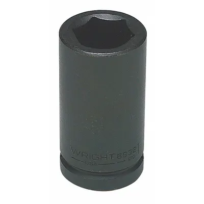 WRIGHT TOOL Impact Socket: 3/4 in Drive Size, SAE, 7/8 in Socket Size, 6-Point, Deep - 3/4" Drive Impact Sockets