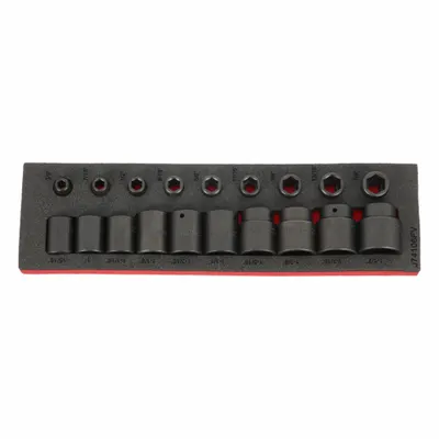 PROTO Impact Socket Sets: 1/2 in Drive Size, Small Set (0-50 pieces) Set Size - SAE Impact Socket Sets