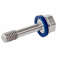 Hygienic Hex Head Screws: Stainless Steel, Partially Threaded, M8, 10 mm Min Thread Lg, Grade 316L (MPN 1582-M8-40-MT-H-1)