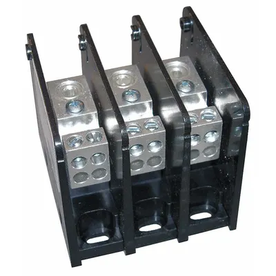 MERSEN Power Distribution Block: Open, Lug, Lug - Open Blocks with Lugs