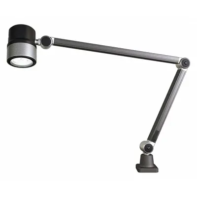 WALDMANN Task Light: Articulating, LED, 600 lm Max Brightness, 5000K, Clamp/Screw-Down Base - Articulating Machine Tool Lights