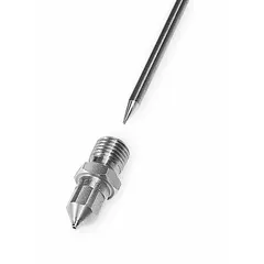 This TITAN fluid nozzle and needle assembly is a replacement component for air sprayers, compatible with manufacturer model number 277034. It is designed to restore precise fluid delivery and spray pattern control in industrial painting and coating applications.
