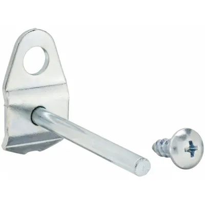 TRITON PRODUCTS Single Rod Pegboard Hook: 1/4 in_1/8 in Peg Hole, 2 in x 3/4 in x 1 1/2 in - Hooks for Round-Hole Pegboard