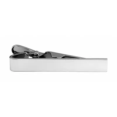 HEROS PRIDE Tie Bar 4009N: 5/16 in x 2 in, Nickel Finish, Metal - Tie Clips, Collar Pins & Shirt Keepers