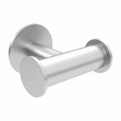 WINGITS DOUBLE ROBE HOOK: 2 in x 3 in x 2 3/4 in, Stainless Steel - Bathroom Hooks