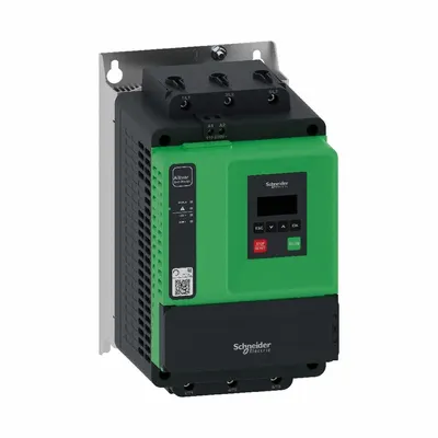 SCHNEIDER Soft Start: 208-600V AC, 75 A Output Current, With Bypass, IP20, 60/50 Hz - Schneider Altistart ATS 430