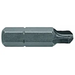 Torq-Set head bit with standard hex shank, 5/16 in industry size, imperial sizing. Impact rated S2 steel construction. Supplied as a 5-pack. Used with power tools for high-torque fastening in assembly and maintenance applications.