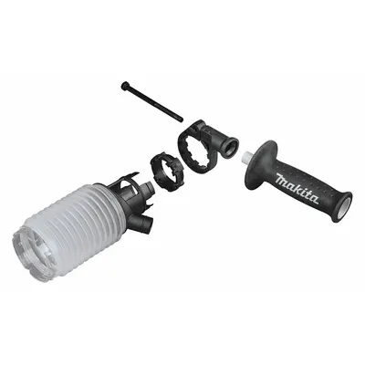 MAKITA Dust Extraction Tool Attachment: On-Tool, Separate Vacuum, 11/16 in Max. Dia - On-Tool Vacuum Attachments