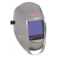 WESTWARD Welding Helmet: Auto-Darkening, 4 Arc Sensors, Gray, W5-13, 3.74 in x 3.34 in, Analog