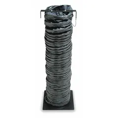 This 15 ft long, black vinyl polyester duct is designed for use with explosion proof blowers to ventilate confined spaces. It meets UL-94-VO flame retardance standards and is suitable for applications where flammable vapors or combustible dust may be present.