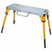 DEWALT Welding Table and Work Bench: Adj Ht, Steel, 46 in Overall Wd, 18 in Overall Dp (MPN DXMF4618WT)