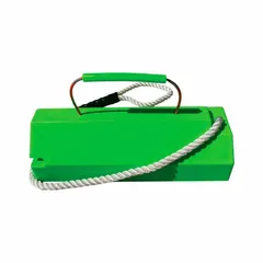 Aviation Chock: Urethane, 20 in Overall Lg, 8 in Overall Wd, 6 1/2 in Overall Ht, 1 Chocks, Green (MPN AC6820QLRCH-FLG)