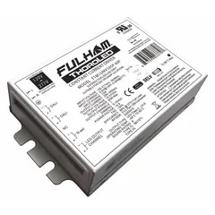 Handheld remote programmable LED driver with 60W max power output. Operates on 120-277VAC input and delivers 10-57VDC output with adjustable current from 250 to 1050mA. Features 0-10V dimming for brightness control. Suitable for powering LED fixtures in commercial and industrial settings such as troffers, linear lighting, and signage.