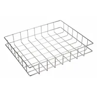MARLIN STEEL WIRE PRODUCTS Storage Basket: Steel, Powder Coated, Silver, Wall (MPN 02035006-38)