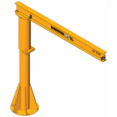 TIGER TRACK Jib Crane: Foundationless, 1,000 lb Load Capacity - Foundationless Jib Cranes