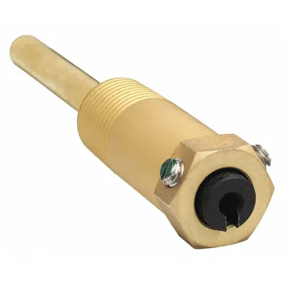 JOHNSON CONTROLS Immersion Well: Direct Mount with Setscrew, Brass, Copper - HVAC Thermowells