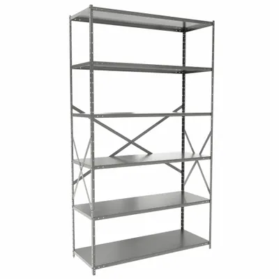 HALLOWELL Medium-Duty Standalone Open Metal Shelving