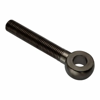 AMPG Fixed Rod End: Stainless Steel, Black Oxide, 100 mm Hole Center-to-End Lg - Stainless Steel Male Threaded Fixed Rod Ends