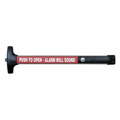 Rim-type exit device with touchbar style for doors up to 36 inches wide. Constructed of aluminum. ADA compliant. Suitable for commercial and institutional egress applications.