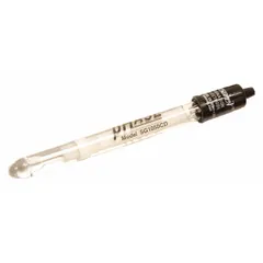 Glass pH electrode with hemispherical tip and double junction for measurement across the full 0 to 14 pH range. Features a BNC connector and 0.76 m cable. Suitable for general-purpose pH testing in laboratory and industrial applications.