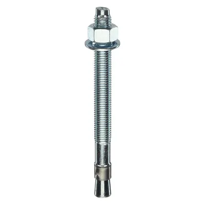 RED HEAD Wedge Anchor: 8 1/2 in Overall Lg, 3/4 in Dia, 3/4"-10 Thread Size, Steel - Steel Wedge Anchors