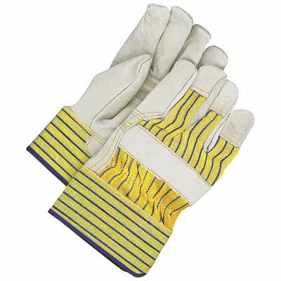 BDG Leather Gloves: Universal, Cowhide, Std, Glove, Full Finger, Leather Palm Leather Coverage - Work Gloves