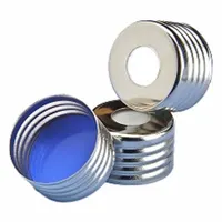 Magnetic Septa and Hole Cap Threaded: 18 mm Dia, Silver, Steel, PTFE, 18-425 mm Screw Closure Size (MPN 323704)