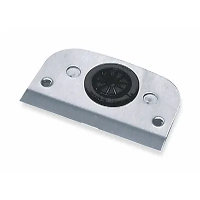 HUBBELL WIRING DEVICE-KELLEMS Above Floor Fitting: Rectangular, Silver, Aluminum - Aluminum Electrical Floor Box Covers