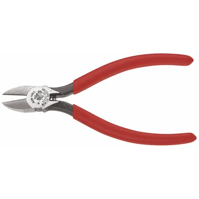 KLEIN TOOLS Diagonal Cutting Plier: Std, Straight, Oval, 7/8 in Jaw Lg, 3/4 in Jaw Wd - Standard-Cut Diagonal-Cutting Pliers
