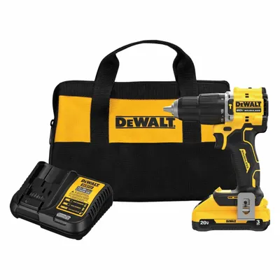 DEWALT Hammer Drill: 20V DC, Compact, 1/2 in Chuck, 1/4 in Concrete Capacity, 2 Speeds - DEWALT Cordless Hammer Drills