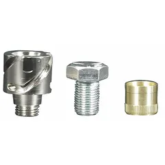 Siphon spray gun adapter for connecting 3M/DeKups cup systems to compatible spray guns. Enables siphon-feed operation for industrial painting and coating applications. Compatible with COMM-HS1-12 model and 3M series.