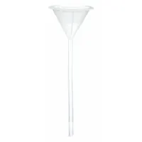 APPROVED VENDOR Funnel: Polypropylene, 50 mL, 61 mm, 8 mm, 150 mm Stem Lg, White (MPN 241754-0001)