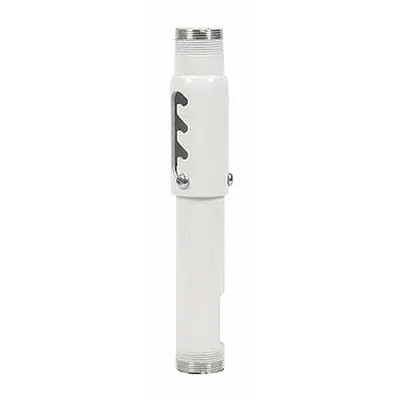 PEERLESS Extension Column: Ceiling, Max. 500 lb, Fixed, Powder Coated, White - Fixed Television Mounts