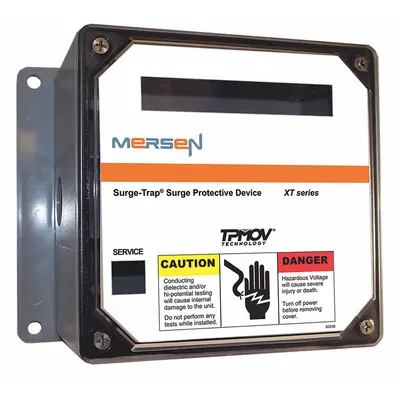 MERSEN Surge Protection Device: Three Phase, 277/480V AC Wye, 1200V (L-G, L-N - Chase-Nipple External-Mount SPDs