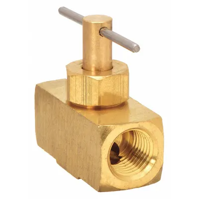 OEM Needle Valve: Inline Valve Body - Brass Straight-Body Needle Valves