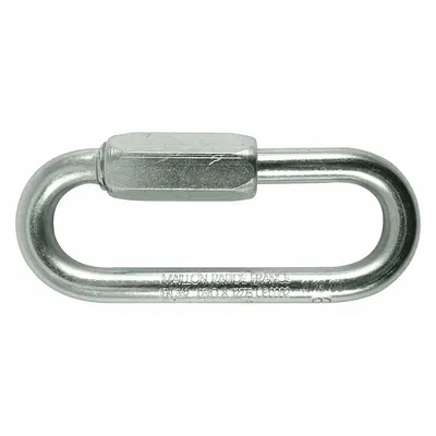 MAILLON RAPIDE Connecting Link: Quick Link, Steel, 2 7/16 in Overall Lg, 15/16 in Overall Wd - Threaded Locking Connecting Links