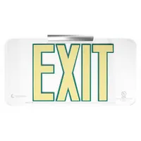Photoluminescent Exit Sign with Universal Wall/Ceiling Mounting Kit: Plastic, Not Retroreflective (MPN 4240-00-NIB-0269)