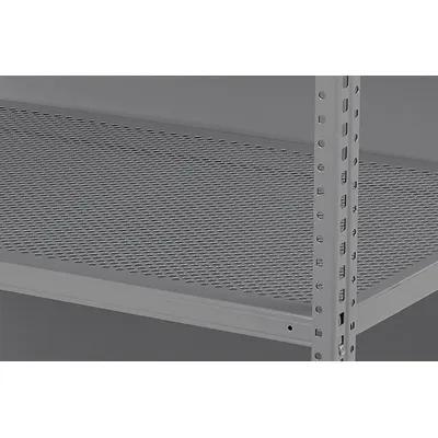 TENNSCO Shelf: 48 in Overall Wd, 24 in Overall Dp, Ventilated Shelf, 22 ga - Vented Steel Shelves for Standard Metal Shelving