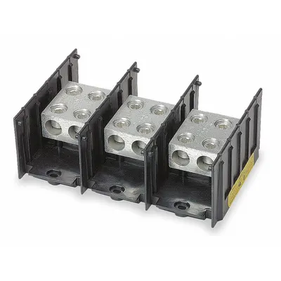 BUSSMANN Power Distribution Block: Open, Lug, Lug - Open Blocks with Lugs