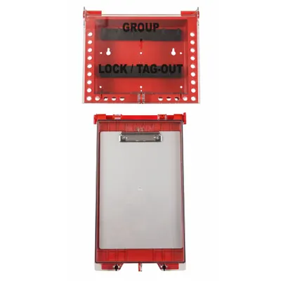 BRADY Lock Box: 2 Components Included, Permit Station, Permit Station - Unfilled Lockout Stations