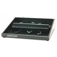 The KENWOOD KMB-28-AK is a multi-unit adapter designed to charge up to six NX-P1000 series radios simultaneously from a 120 V AC power source. It is used in settings where multiple radios need to be kept ready for operations, such as fleet management, security teams, or industrial facilities