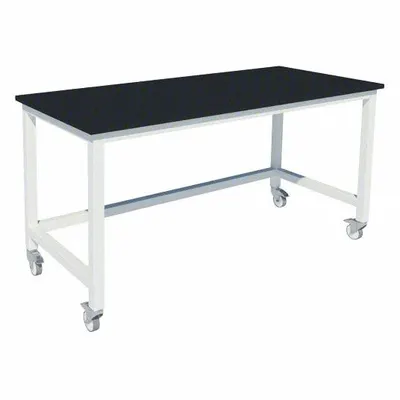 INSTOCK Heavy Duty Table: 30 in Overall Wd, 36 in Overall Ht, 6 ft Overall Lg, Phenolic - Fixed-Height Laminate Surfaced Lab Tables