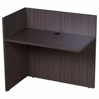 BOSS Desk Return: Melamine, Driftwood, 29 in Overall Ht, 42 in Overall Wd, 24 in Overall Dp (MPN N180-DW)